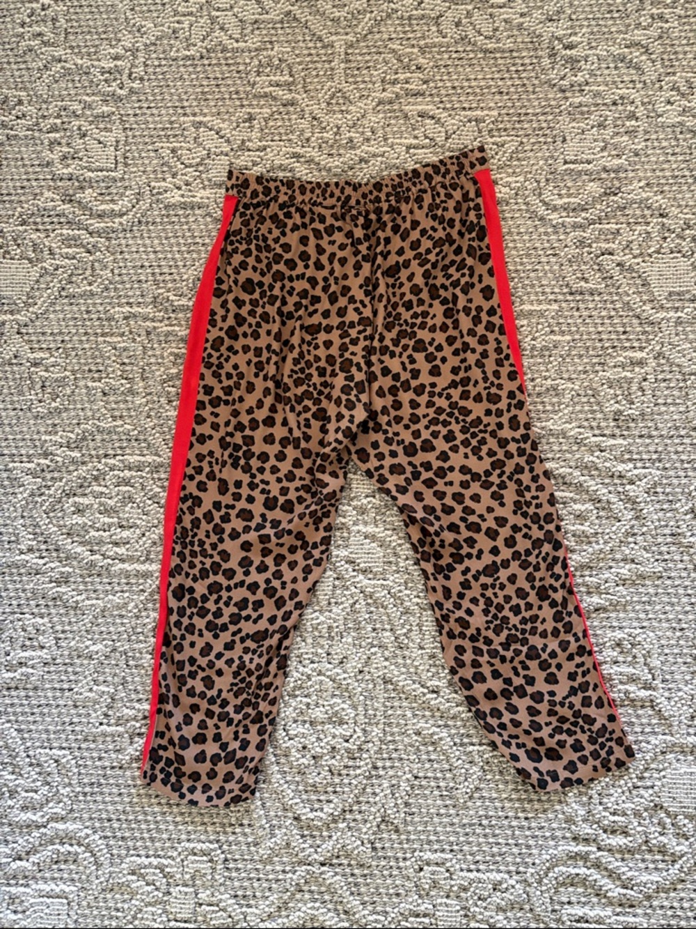 Anthropologie Dolan Ferris Leopard Stripe Track Pants Size Large - Picture 3 of 9